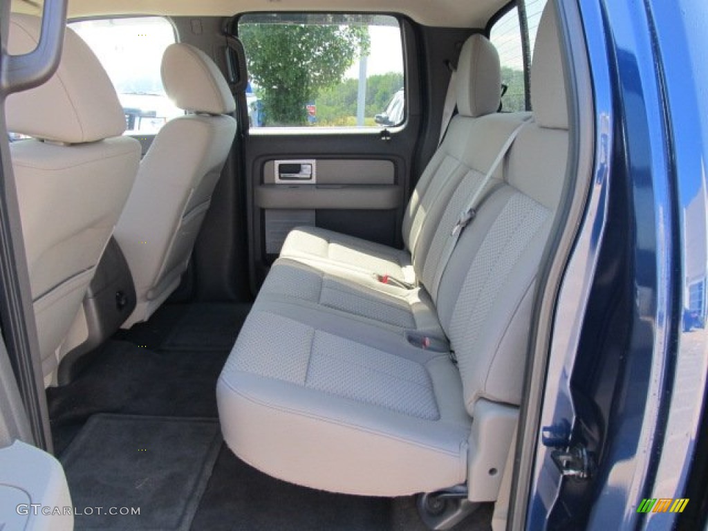 2010 F150 XLT SuperCrew 4x4 - Dark Blue Pearl Metallic / Medium Stone photo #12