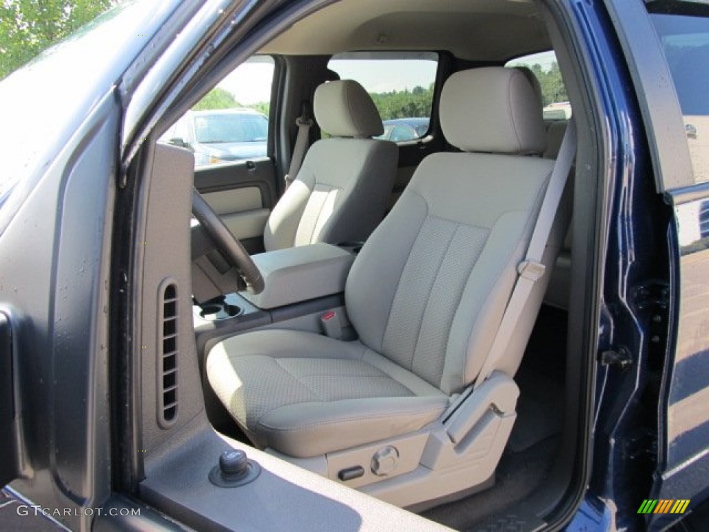2010 F150 XLT SuperCrew 4x4 - Dark Blue Pearl Metallic / Medium Stone photo #13