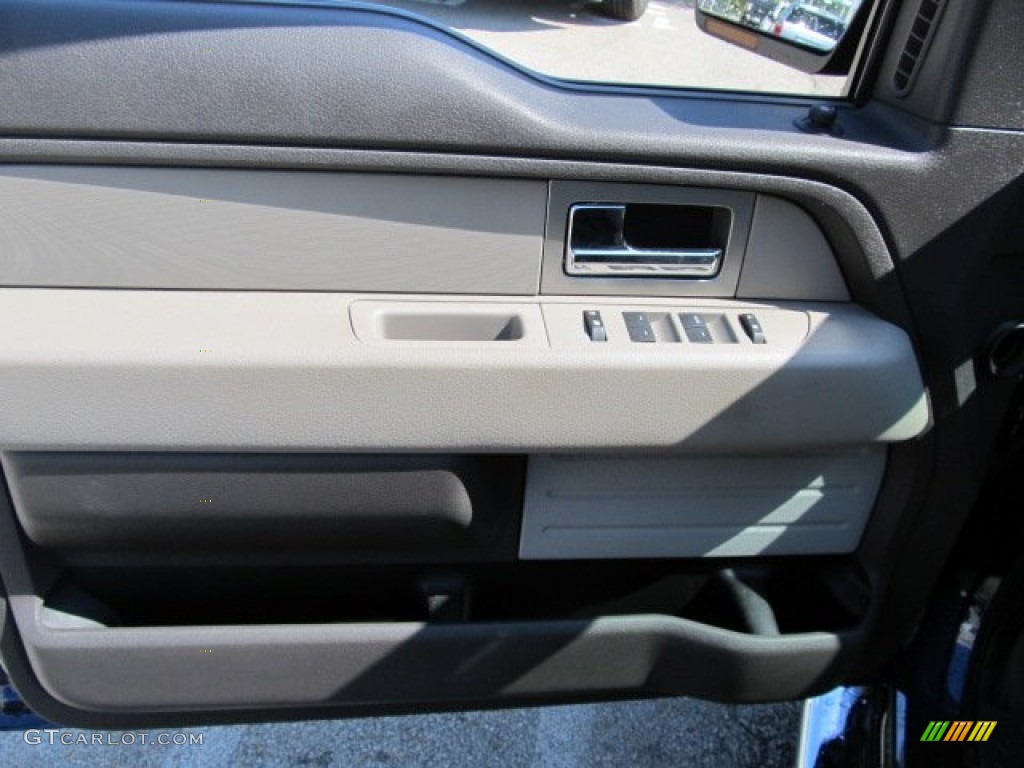 2010 F150 XLT SuperCrew 4x4 - Dark Blue Pearl Metallic / Medium Stone photo #14