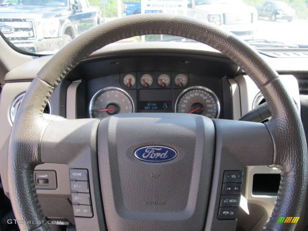 2010 F150 XLT SuperCrew 4x4 - Dark Blue Pearl Metallic / Medium Stone photo #19