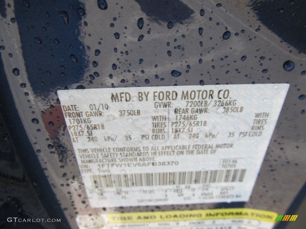 2010 F150 XLT SuperCrew 4x4 - Dark Blue Pearl Metallic / Medium Stone photo #24
