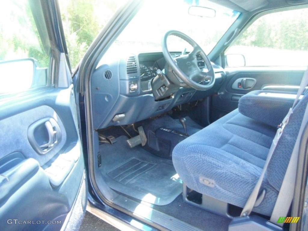 Blue Interior 1996 Chevrolet C/K K1500 Regular Cab 4x4 Photo #53052557