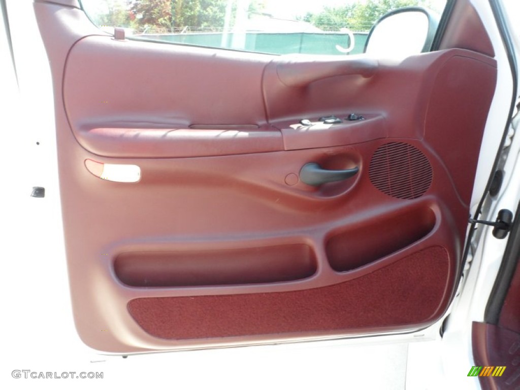 1997 Ford F150 XLT Extended Cab Cordovan Door Panel Photo #53053445