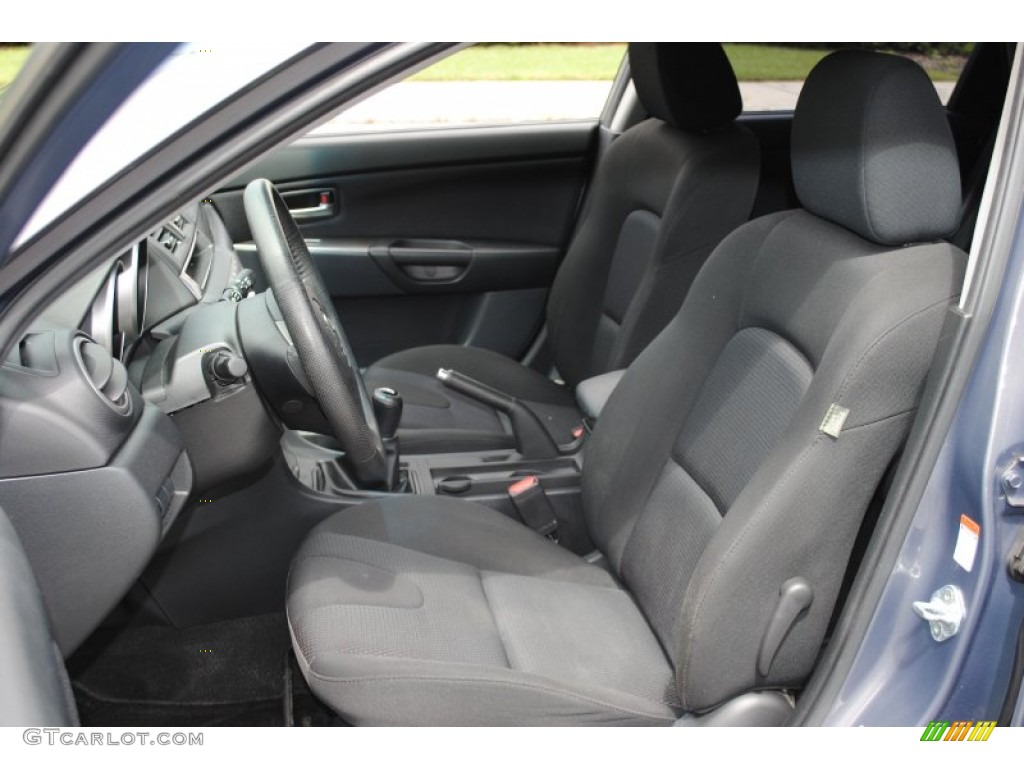 Black Interior 2007 Mazda MAZDA3 s Sport Hatchback Photo #53053649