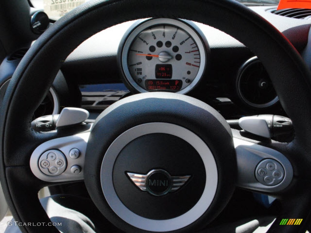 2010 Cooper S Hardtop - Pepper White / Grey/Carbon Black photo #20
