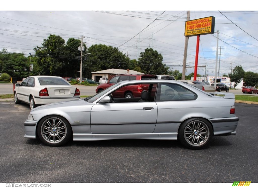 1997 3 Series 328is Coupe - Arctic Silver Metallic / Black photo #3