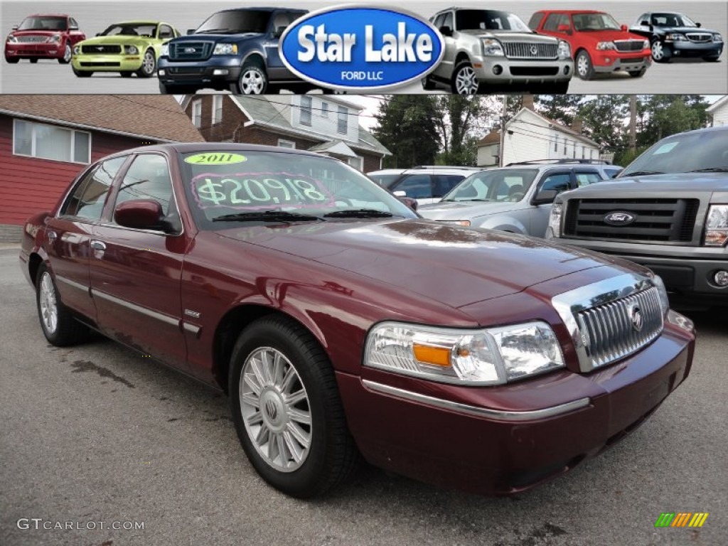 2011 Grand Marquis LS Ultimate Edition - Dark Toreador Red Metallic / Light Camel photo #1