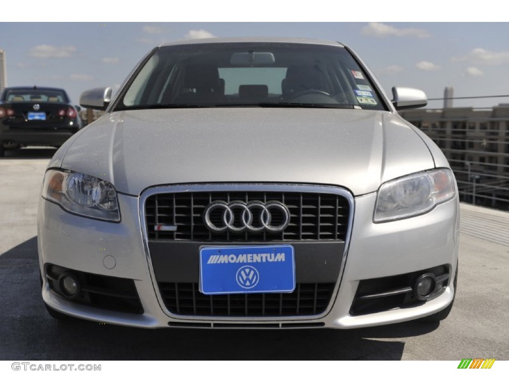 2008 A4 2.0T S-Line Sedan - Light Silver Metallic / Light Gray photo #2