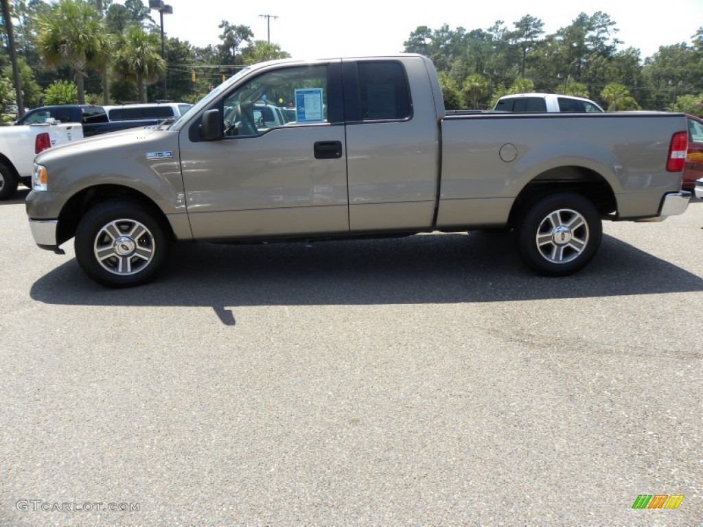 2005 F150 XLT SuperCab - Arizona Beige Metallic / Tan photo #2