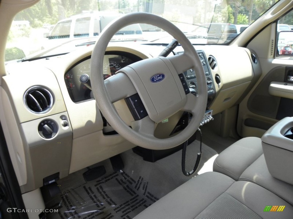 2005 F150 XLT SuperCab - Arizona Beige Metallic / Tan photo #3