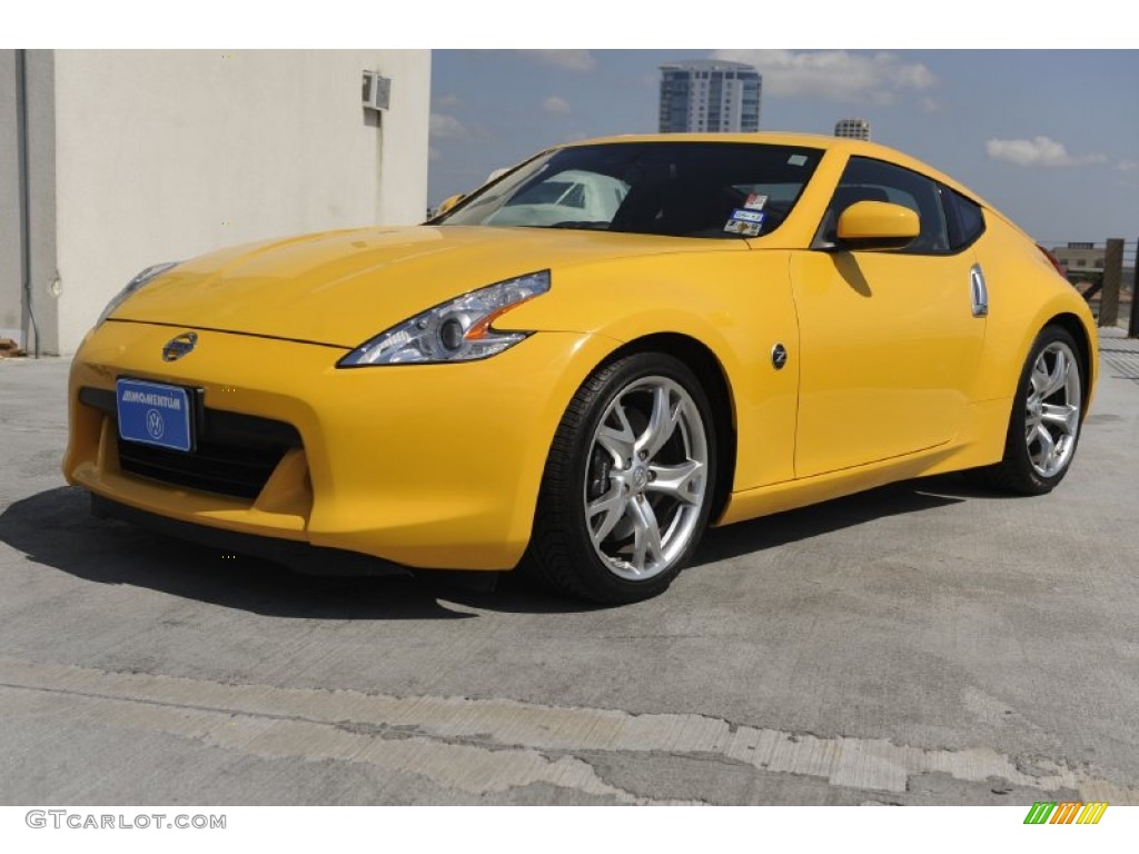 Chicane Yellow 2009 Nissan 370Z Coupe Exterior Photo #53058512