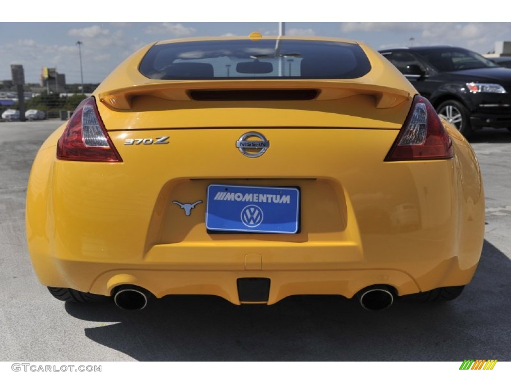 2009 370Z Coupe - Chicane Yellow / Black Leather photo #5