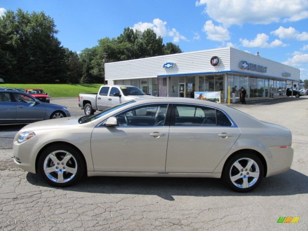 2011 Malibu LT - Gold Mist Metallic / Ebony photo #2