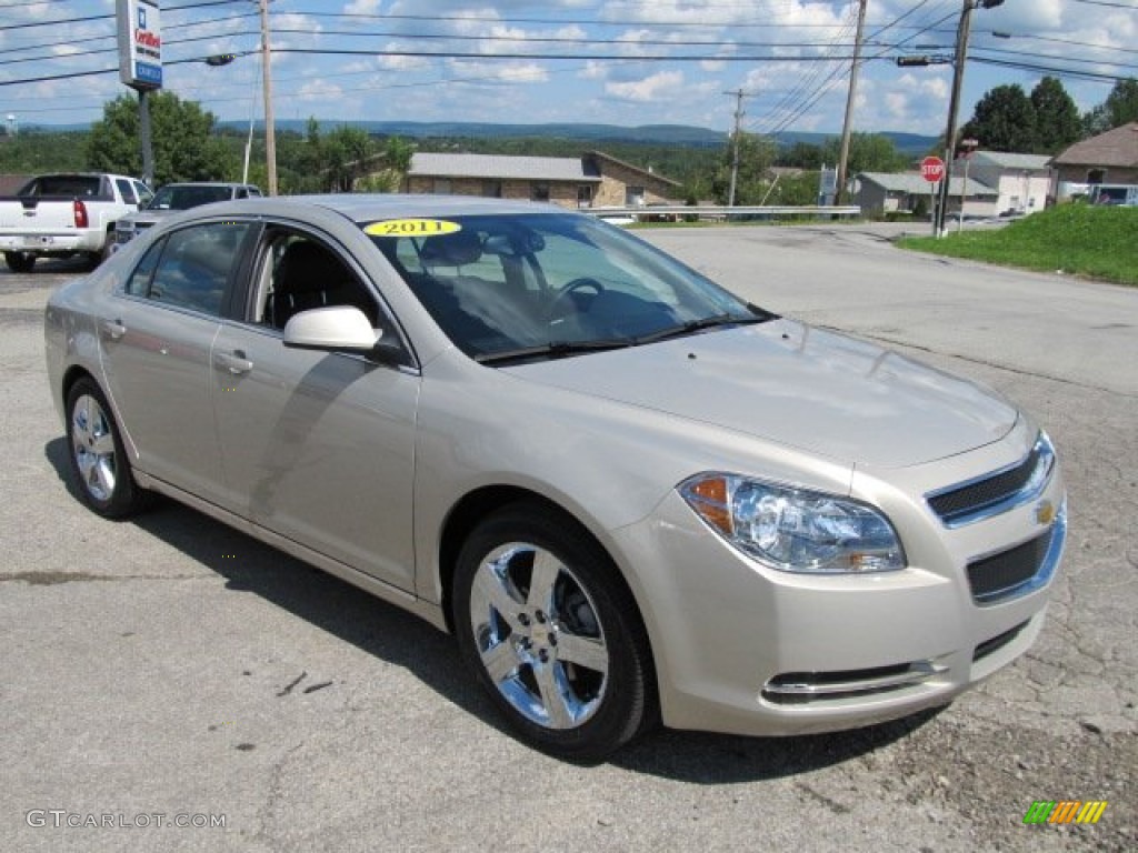 2011 Malibu LT - Gold Mist Metallic / Ebony photo #8