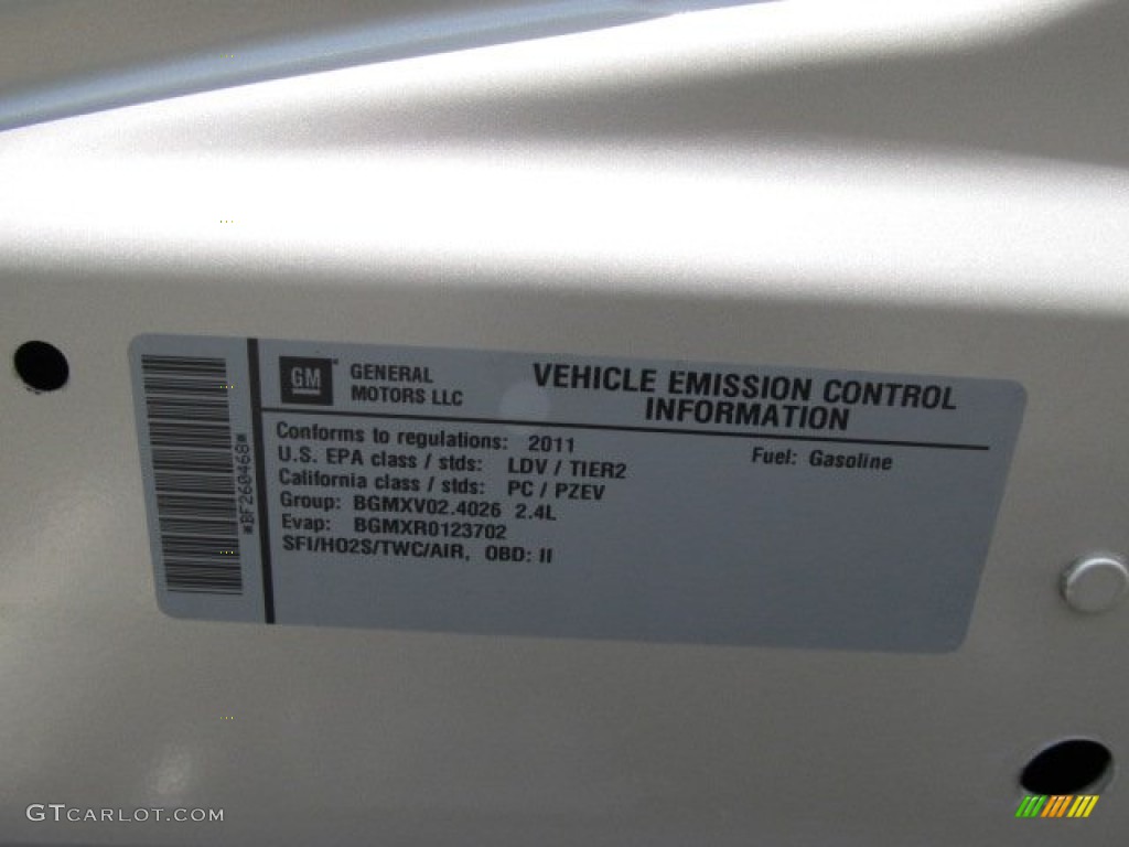 2011 Malibu LT - Gold Mist Metallic / Ebony photo #11