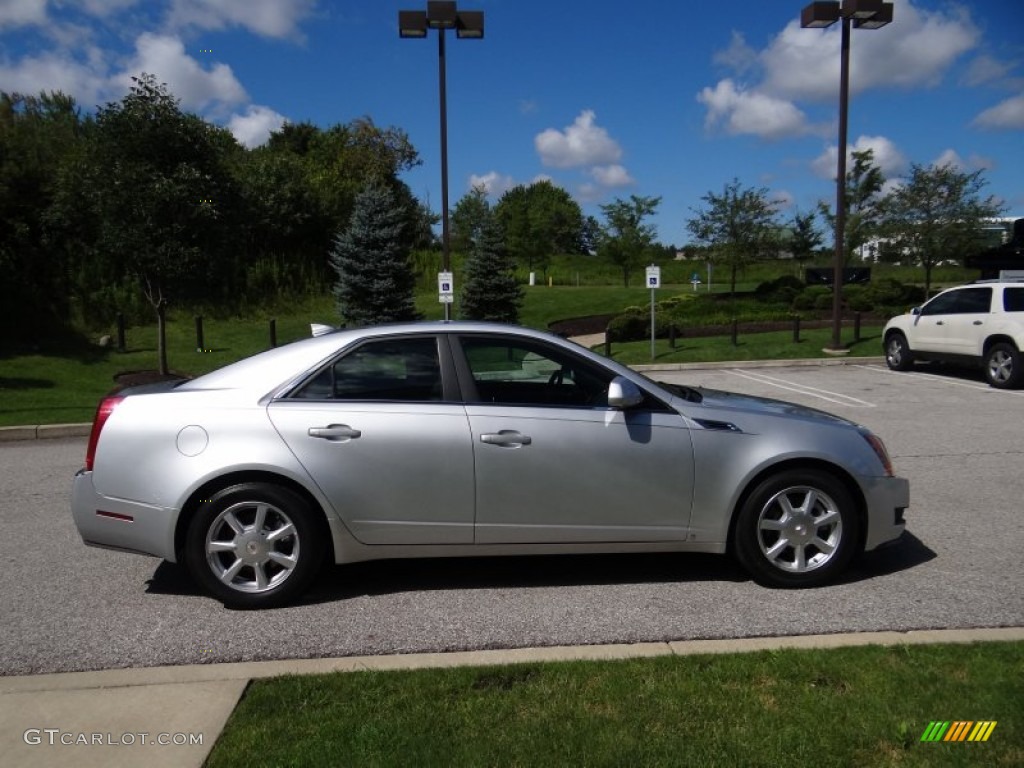 2009 CTS 4 AWD Sedan - Radiant Silver / Ebony photo #4