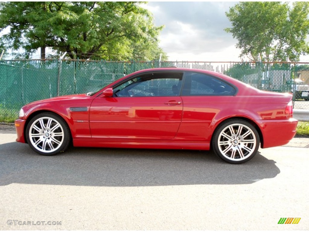 2002 M3 Coupe - Imola Red / Black photo #12