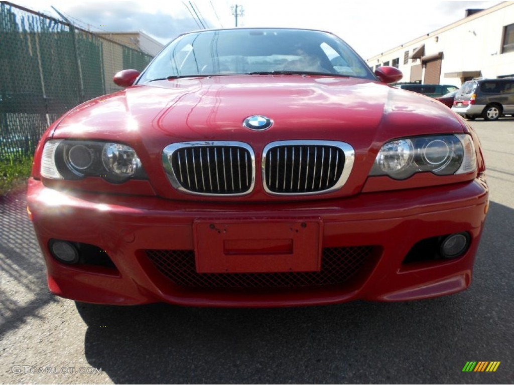 2002 M3 Coupe - Imola Red / Black photo #13