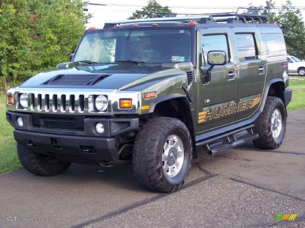 Sage Green Metallic 2004 Hummer H2 SUV Exterior Photo #53059436