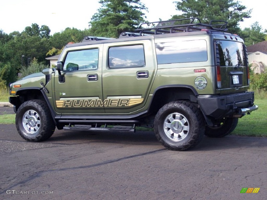 2004 H2 SUV - Sage Green Metallic / Wheat photo #6