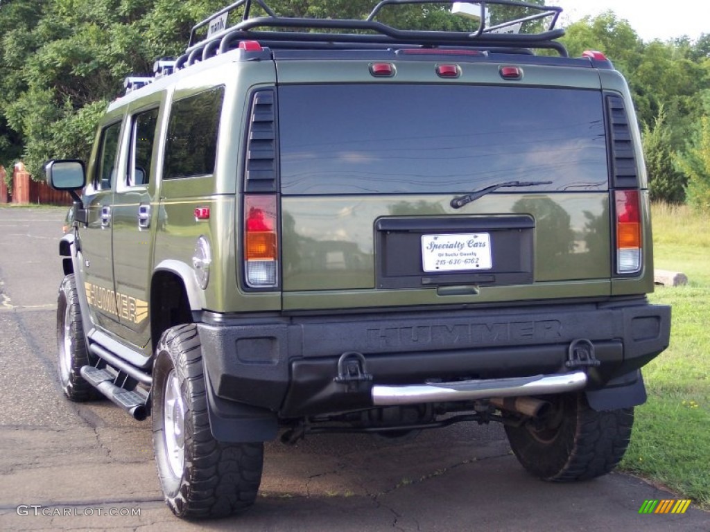 2004 H2 SUV - Sage Green Metallic / Wheat photo #8