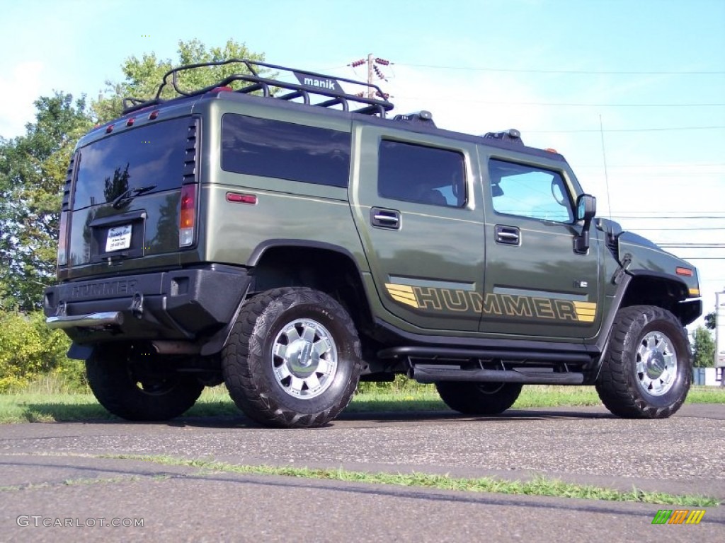 2004 H2 SUV - Sage Green Metallic / Wheat photo #19