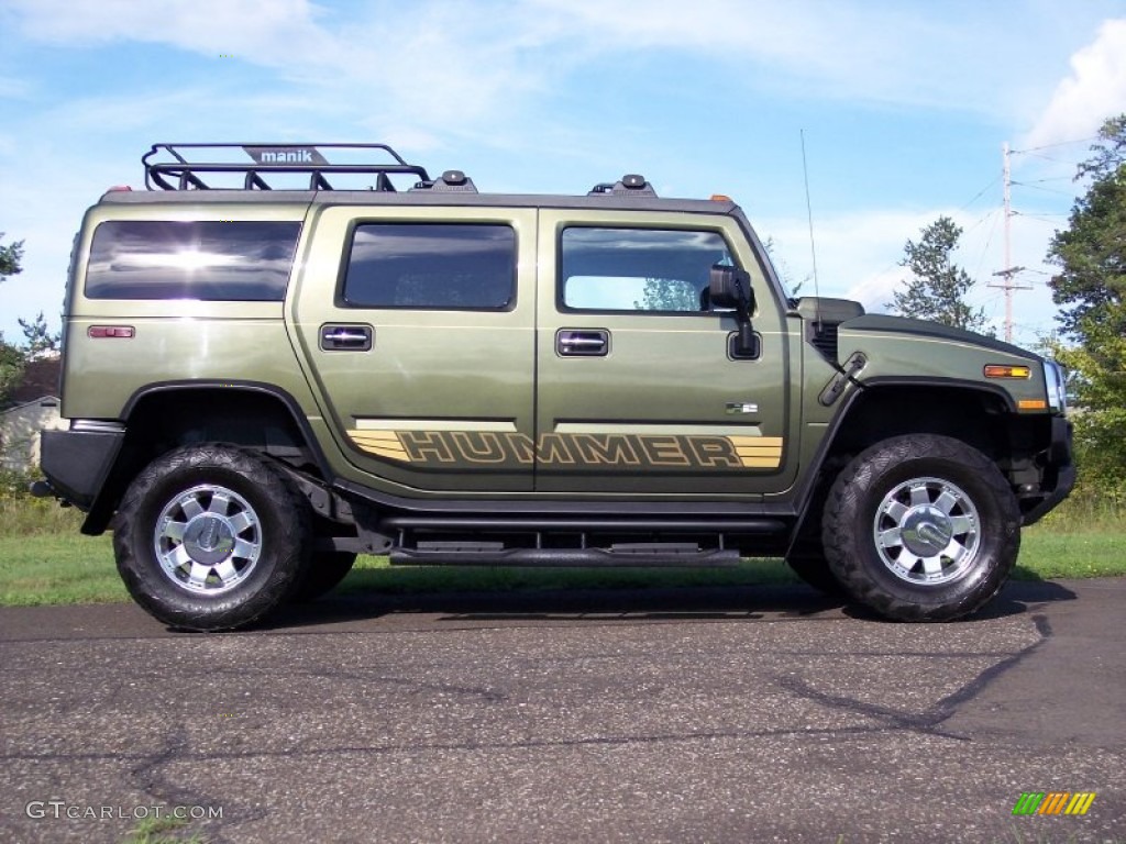 2004 H2 SUV - Sage Green Metallic / Wheat photo #20