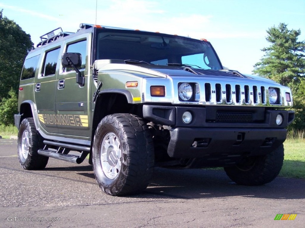 2004 H2 SUV - Sage Green Metallic / Wheat photo #21
