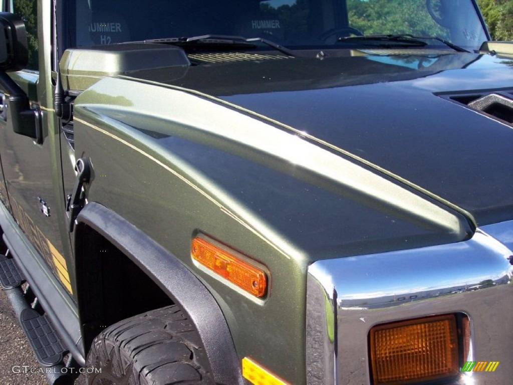 2004 H2 SUV - Sage Green Metallic / Wheat photo #23