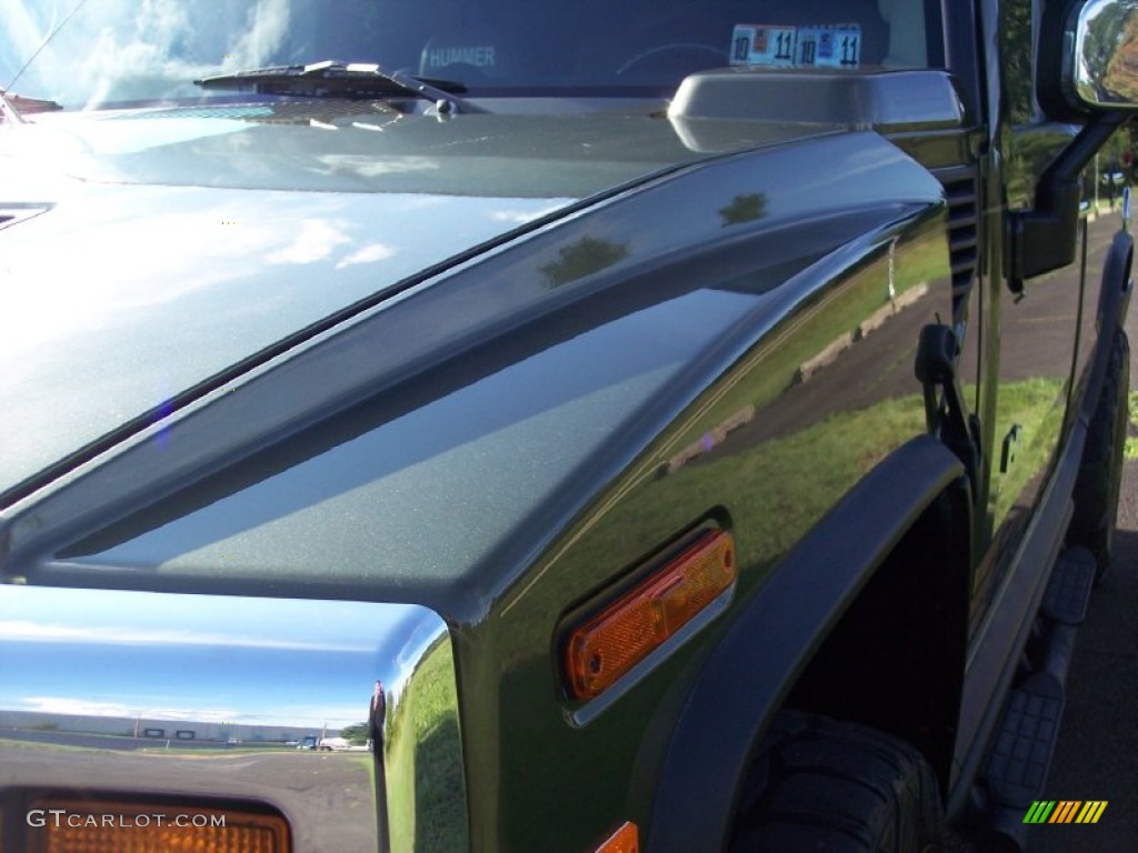 2004 H2 SUV - Sage Green Metallic / Wheat photo #24