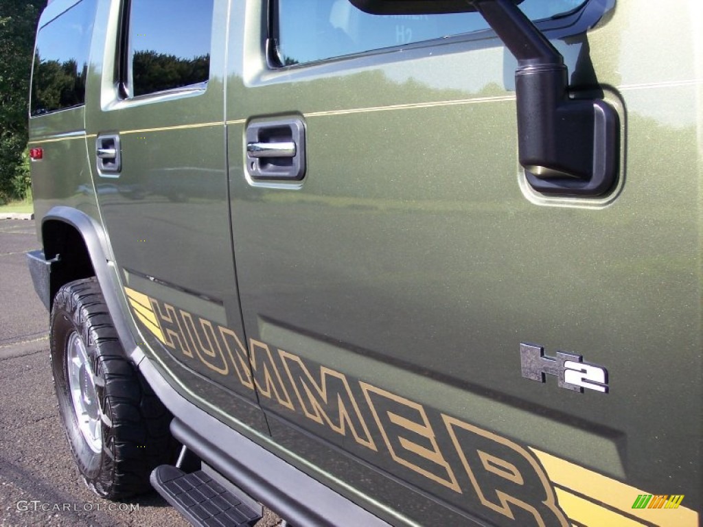 2004 H2 SUV - Sage Green Metallic / Wheat photo #27
