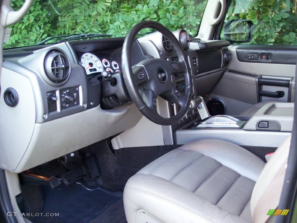 2004 H2 SUV - Sage Green Metallic / Wheat photo #33