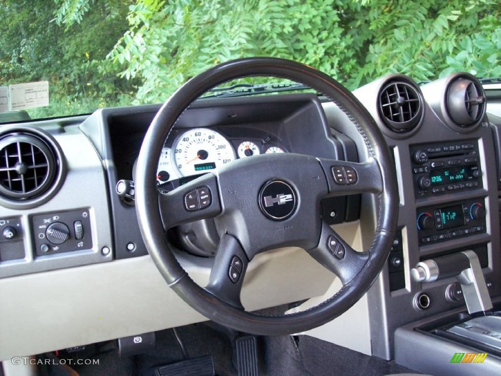 2004 H2 SUV - Sage Green Metallic / Wheat photo #37