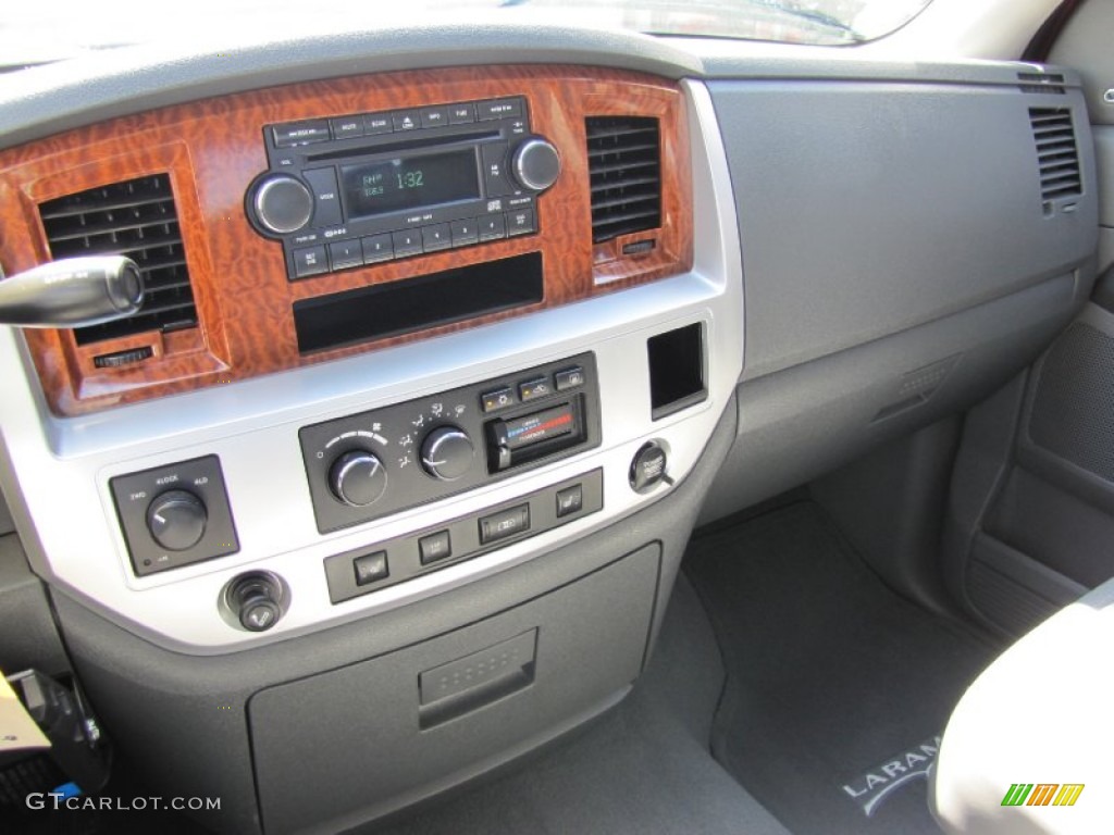 2007 Ram 1500 Laramie Quad Cab 4x4 - Inferno Red Crystal Pearl / Medium Slate Gray photo #16