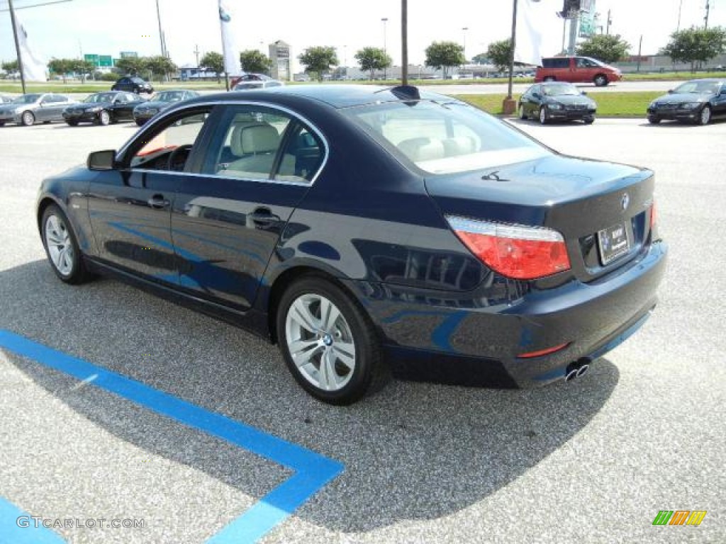 2009 5 Series 528i Sedan - Monaco Blue Metallic / Grey Dakota Leather photo #6