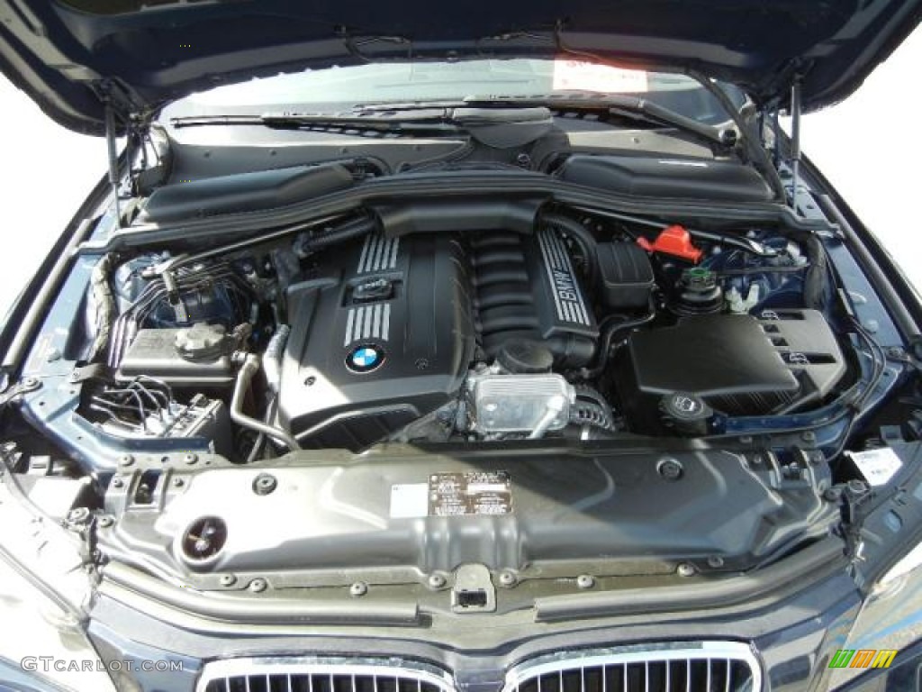 2009 5 Series 528i Sedan - Monaco Blue Metallic / Grey Dakota Leather photo #13