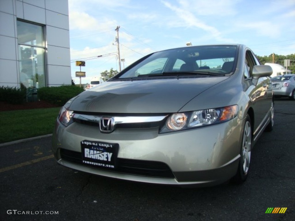 2006 Civic LX Sedan - Shoreline Mist Metallic / Ivory photo #1