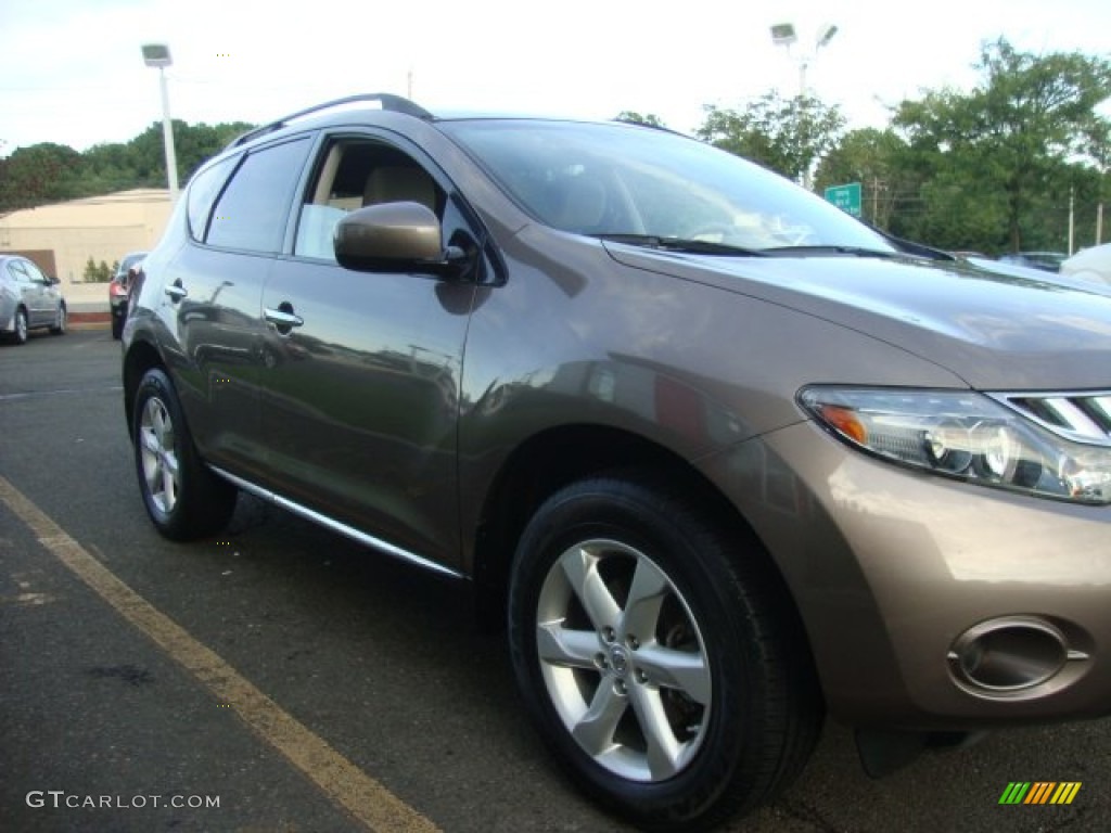 2009 Murano S AWD - Tinted Bronze Metallic / Beige photo #9