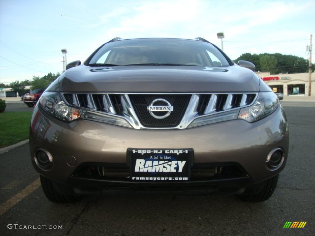 2009 Murano S AWD - Tinted Bronze Metallic / Beige photo #10