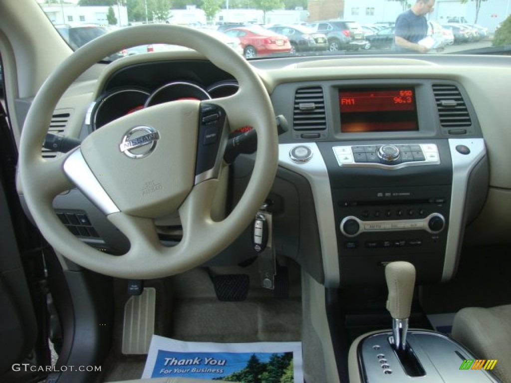 2009 Murano S AWD - Tinted Bronze Metallic / Beige photo #13