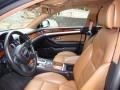 Amaretto/Black Valcona Leather 2009 Audi A8 L 4.2 quattro Interior
