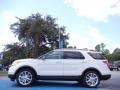 2011 White Platinum Tri-Coat Ford Explorer XLT  photo #2