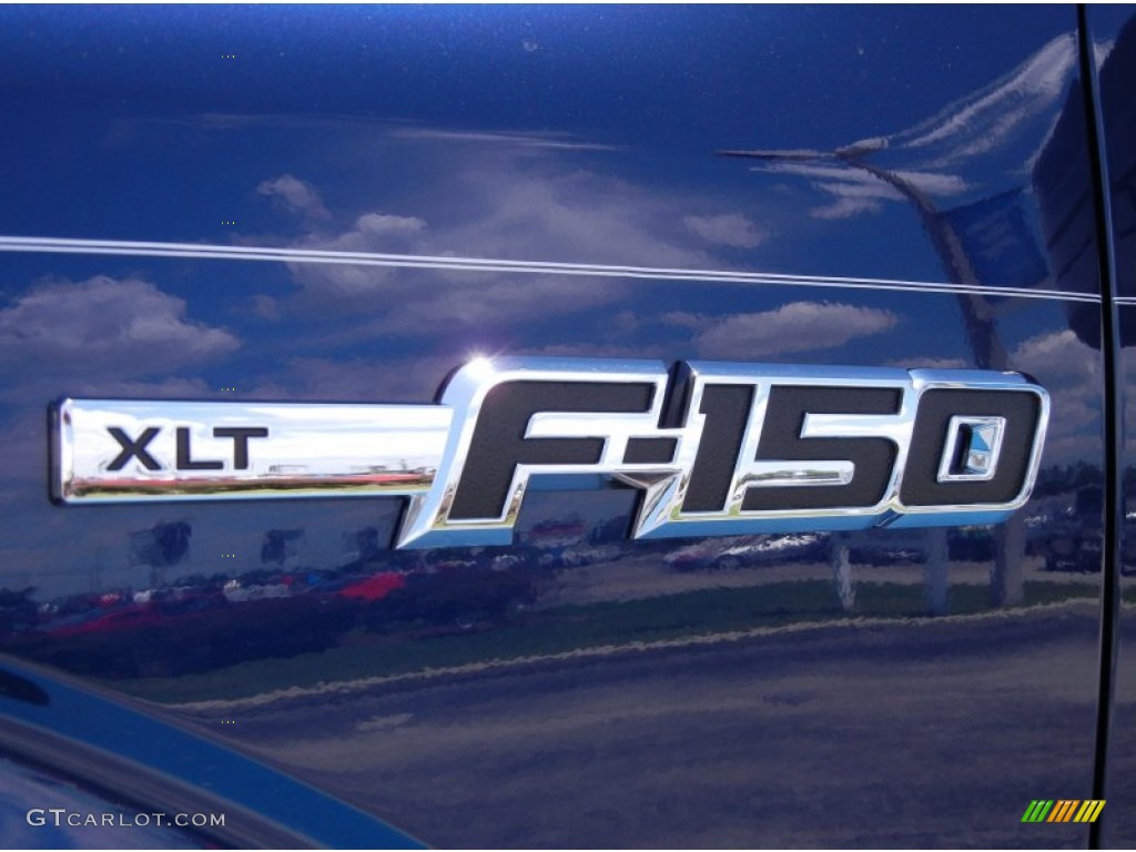2011 F150 XLT SuperCrew - Dark Blue Pearl Metallic / Steel Gray photo #4