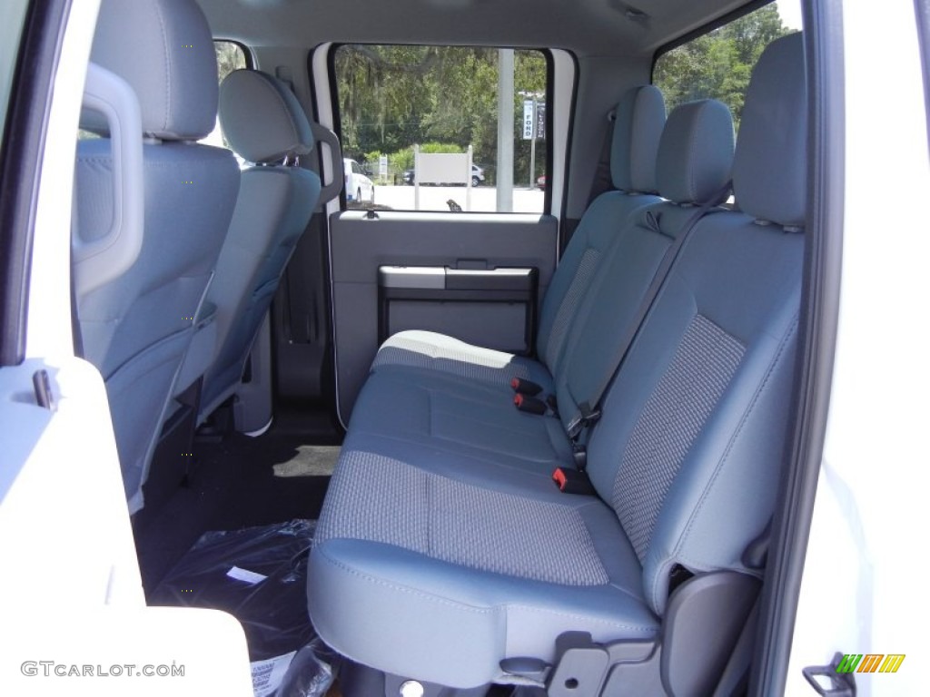 Steel Interior 2012 Ford F350 Super Duty XLT Crew Cab 4x4 Photo #53065693