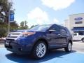 2012 Dark Pearl Blue Metallic Ford Explorer XLT 4WD  photo #1