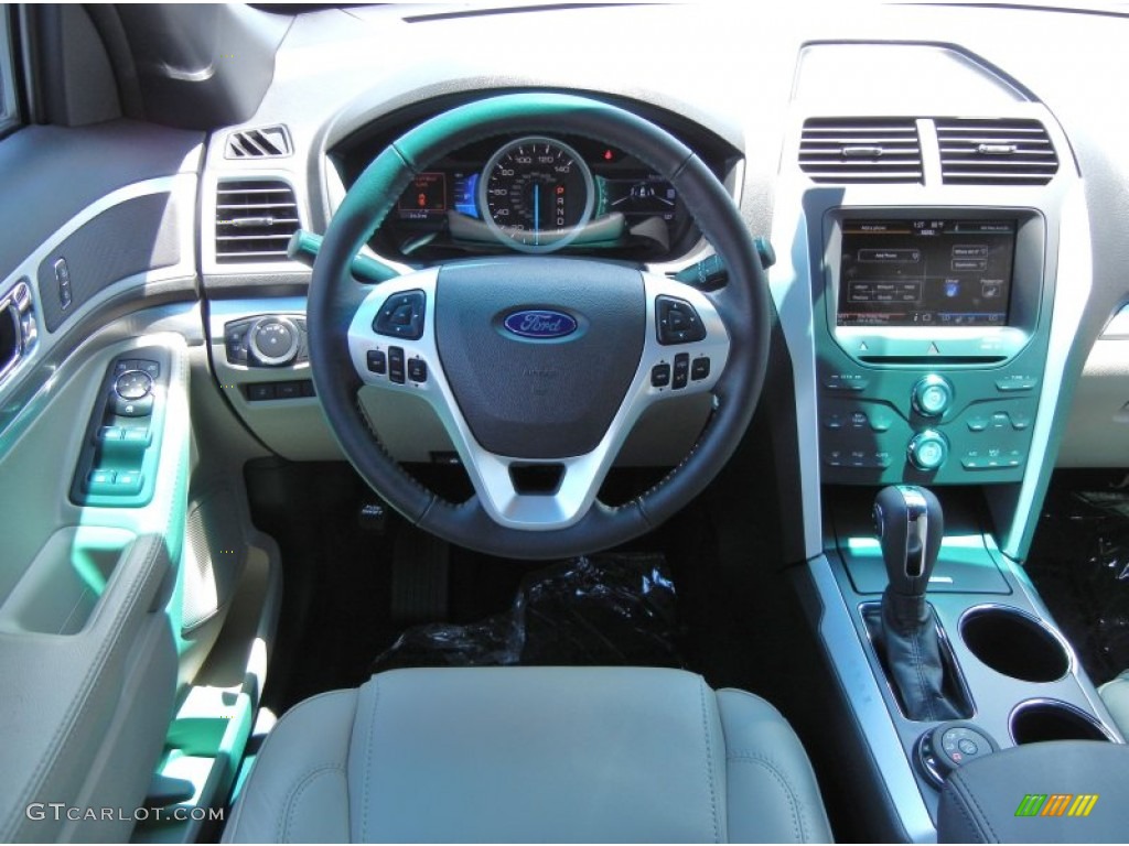 2012 Ford Explorer XLT 4WD Medium Light Stone Dashboard Photo #53066452