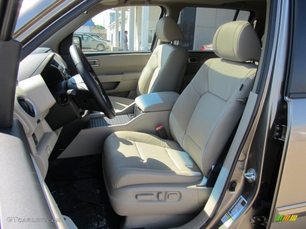Beige Interior 2011 Honda Pilot EX-L 4WD Photo #53066962