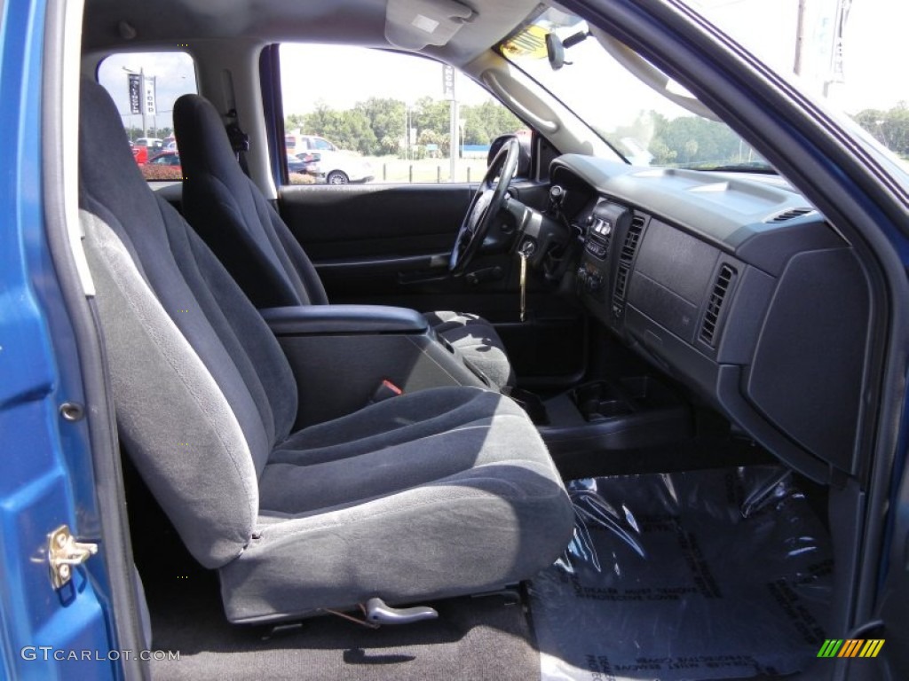 Dark Slate Gray Interior 2002 Dodge Dakota Club Cab Photo #53067130