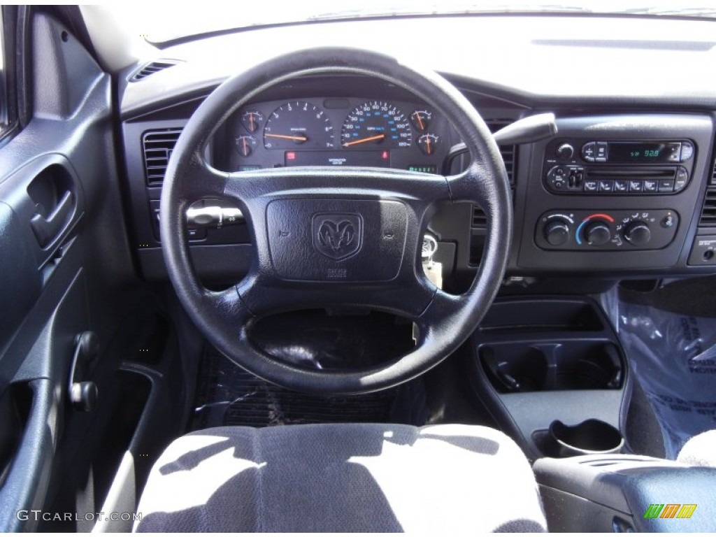 2002 Dodge Dakota Club Cab Dark Slate Gray Steering Wheel Photo #53067180