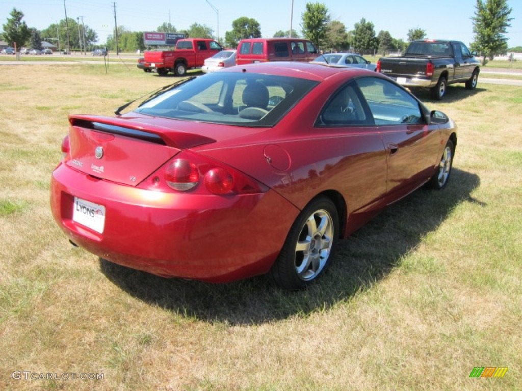 1999 Cougar V6 - Laser Red / Medium Parchment photo #11